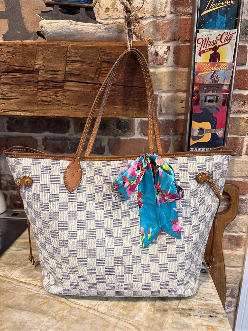 Louis Vuitton Damier Azur Tote Neverfull MM